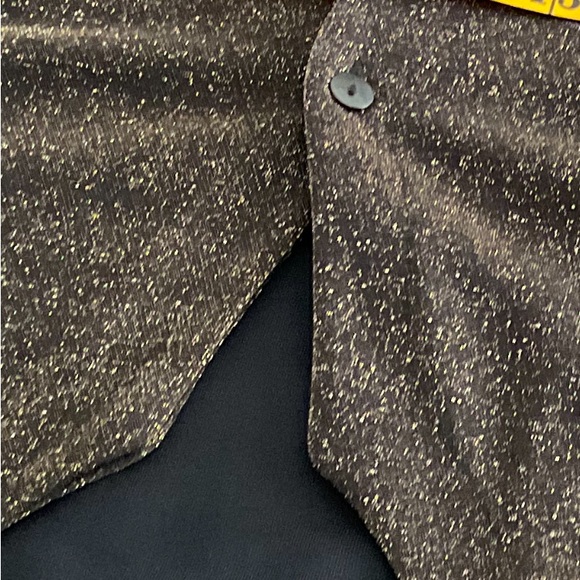 ENCORE, GOLD & BLACK METALLIC CARDIGAN/BLOUSE, SIZE: 1X - Picture 9 of 11